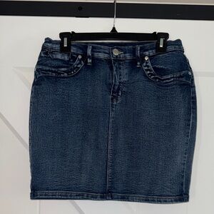 VENUS Dark Blue Denim Mini Skirt
